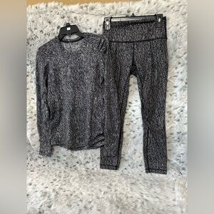1051 Lululemon 2pc set sz 6 euc
